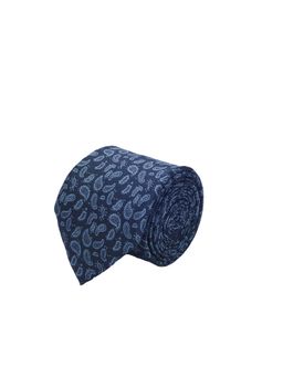 CAZZANO - Microfiber Blue Printed Tie