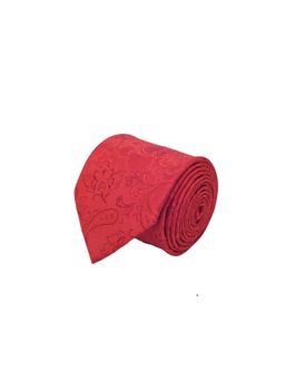 CAZZANO - Microfiber Red Printed Tie