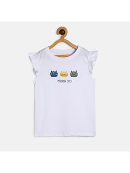MINI KLUB - Kids Girls White Knit Top
