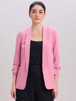 VERO MODA - Pink Longline Tailored Blazer