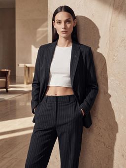 Arrow - Navy Blue Single Breasted Regular Fit Blazer