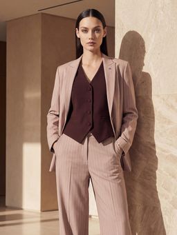 Arrow - Pink Single Breasted Regular Fit Blazer