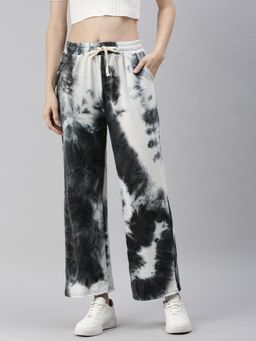 SHOWOFFFF - Womens Loose Fit Grey Tie And Dye Joggers Pant