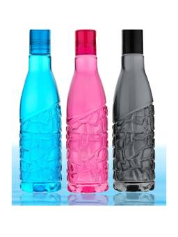 ReeQ - Textured Plastic Bottles (Pack Of 3)