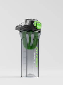 ReeQ - Black Gym Shaker Bottle