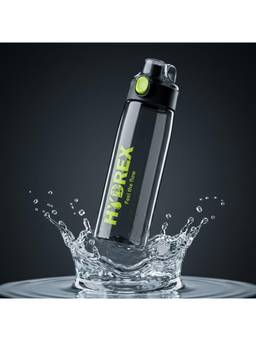 ReeQ - Hydrex Flip Top Plastic Bottle - Black