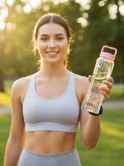 ReeQ - Motivational Water Bottle - Pink