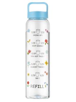 ReeQ - Motivational Water Bottle - Blue