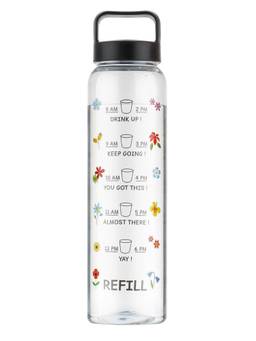 ReeQ - Fridge Motivational Water Bottle - Black