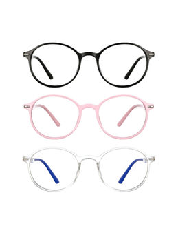 Enrico - Bluno Blue Light Blocking Anti-Glare Zero Power Computer Glasses Combo Unisex (42)