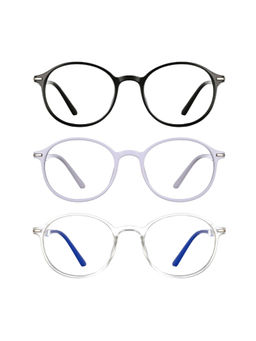 Enrico - Bluno Blue Light Blocking Anti-Glare Zero Power Computer Glasses Combo Unisex (42)