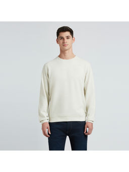 Pepe Jeans - Off White Full Sleeve Ottoman Sweatshirt