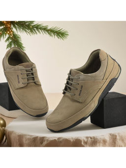WOODLAND - Men Dubai Beige Casual Sneakers