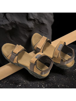WOODLAND - Men Camel Tan Casual Sandals