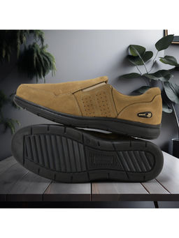 WOODLAND - Men Camel Tan Casual Sneakers