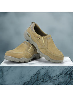 WOODLAND - Men Khaki Casual Sneakers