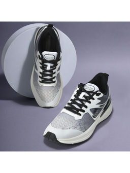 WOODLAND - Men White & Black Sports Running Shoes