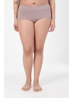 Zelena - Beige High Rise Maternity Tummy Control Boyshort Brief