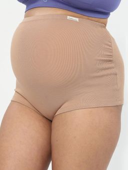 Zelena - Beige Over Belly Maternity Brief