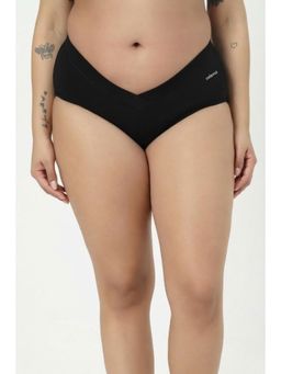 Zelena - Black High Waist C-Section Maternity V-Cut Brief