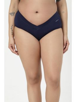 Zelena - Navy High Waist C-Section Maternity V-Cut Brief