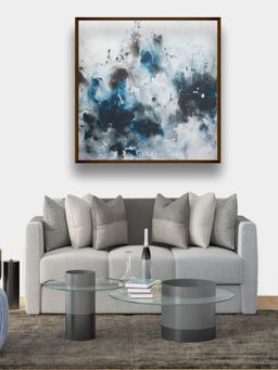 The Art House - Abstract Painting Multicolor (30X30 Inches)