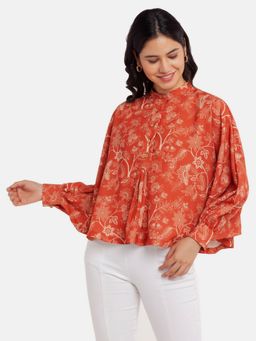 Zink London - Women Freya Cape Balloon Sleeve Top
