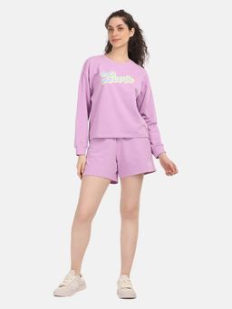 Levi's - Womens Brand Logo Lavender Co-Ord T-Shirt and Shorts (Set of 2)