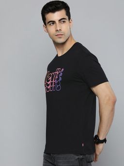 Levi's - Men Black Crew Neck T-Shirt