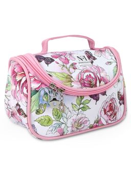 NFI Essentials - Floral Print Cosmetics Makeup Pouch (Y44) (One Size)
