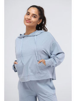 NeceSera - Dusty Blue Triblend Travel Hoodie