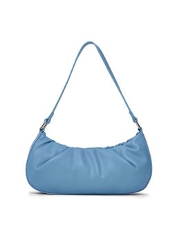 MIRAGGIO - Emily Solid Shoulder Bag for Women - Blue