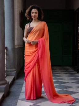 Suta - Multi Color Cotton Blend Saree Without Blouse