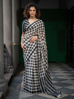 Suta - Multi Color Pure Cotton Zari Saree Without Blouse