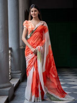 Suta - Multi Color Pure Cotton Saree Without Blouse