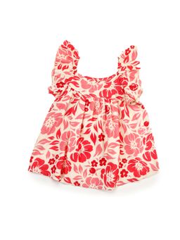 KOALA KIDZ - Tropical Bloom Ruffled Dress