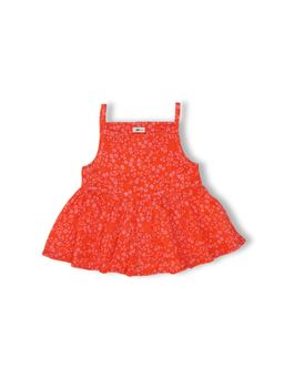 KOALA KIDZ - Bright Floral Print Peplum Style Dress