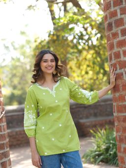 Mamicha - Vanya Green Top