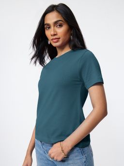 The Souled Store - Solids: Regal Blue Women T-Shirt