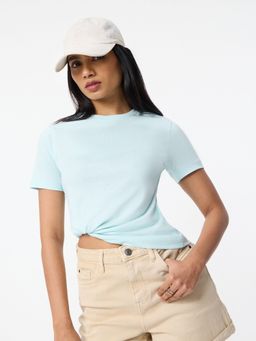 The Souled Store - Solids: Blue Women T-Shirt