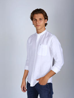 Wrangler - Men Solid White Regular Fit Shirt