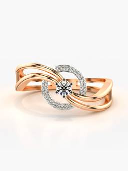 Valanova - Rose-Gold Hallmarked 9K Gold & Certified Lab Grown Diamond 0.20cts Ring