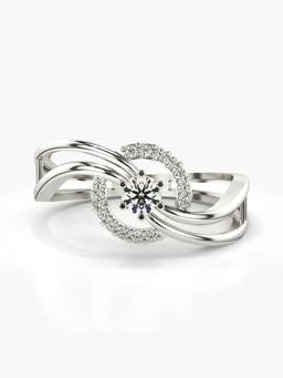 Valanova - Silver Hallmarked 9K Gold & Certified Lab Grown Diamond 0.26cts Ring
