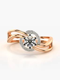 Valanova - Rose-Gold Hallmarked 9K Gold & Certified Lab Grown Diamond 0.49cts Ring