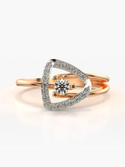 Valanova - Rose-Gold Hallmarked 9K Gold & Certified Lab Grown Diamond 0.24cts Ring
