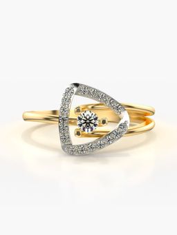 Valanova - Hallmarked 9K Gold & Certified Lab Grown Diamond 0.24cts Ring