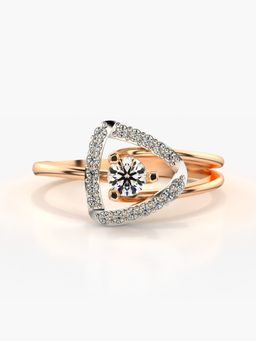 Valanova - Rose-Gold Hallmarked 9K Gold & Certified Lab Grown Diamond 0.34cts Ring