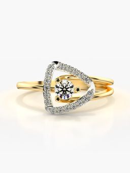 Valanova - Hallmarked 9K Gold & Certified Lab Grown Diamond 0.34cts Ring