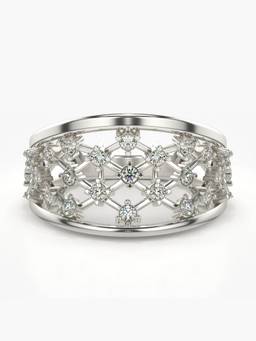Valanova - Silver Hallmarked 9K Gold & Certified Lab Grown Diamond 0.41cts Ring