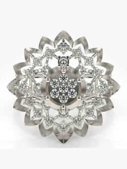 Valanova - Silver Hallmarked 9K Gold & Certified Lab Grown Diamond 0.50cts Ring